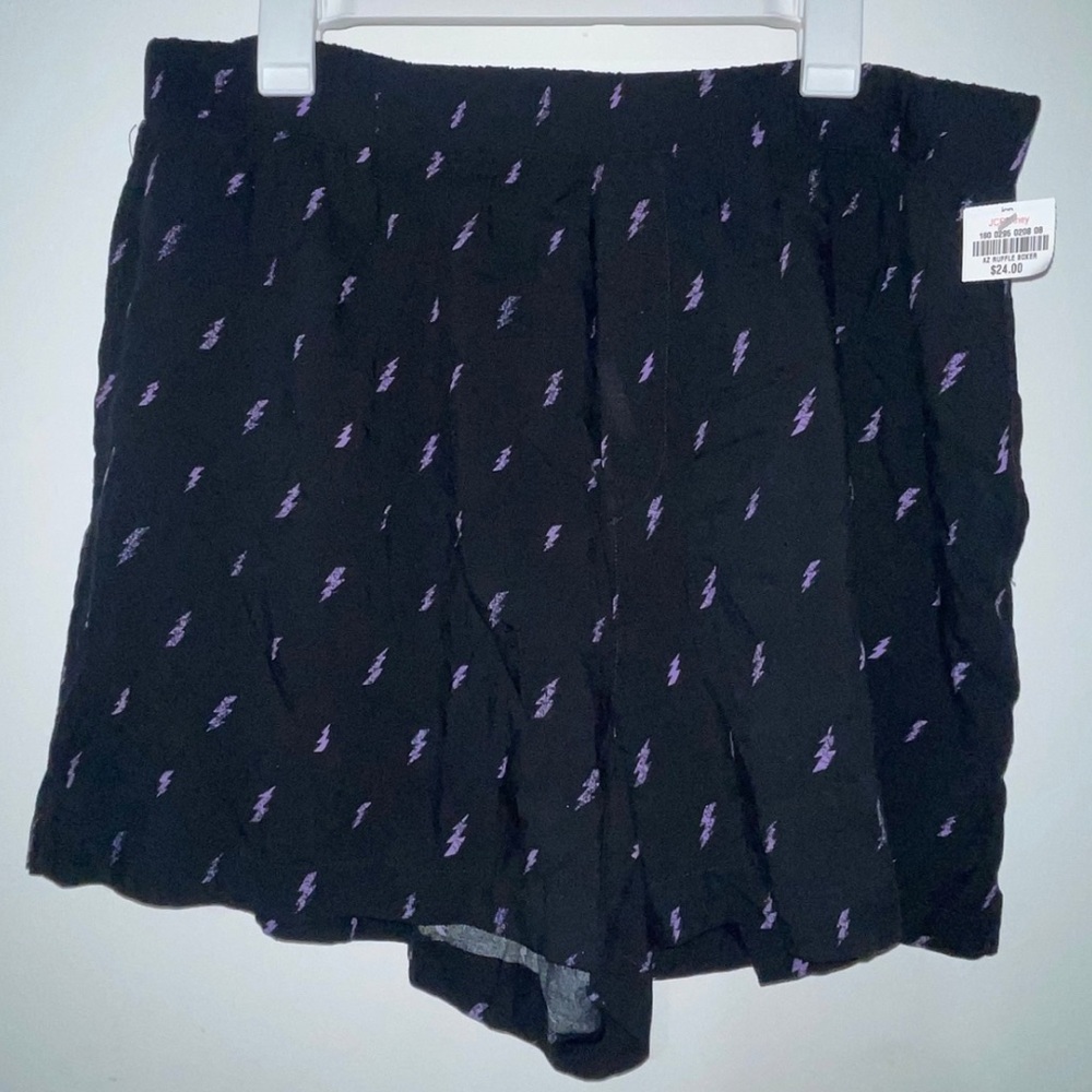JCPenney Pajama Shorts with Purple Pattern